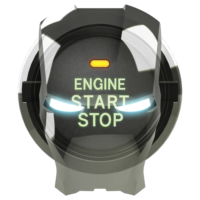 Автомобильный интерьер двигатель зажигание старт стоп кнопка переключатель