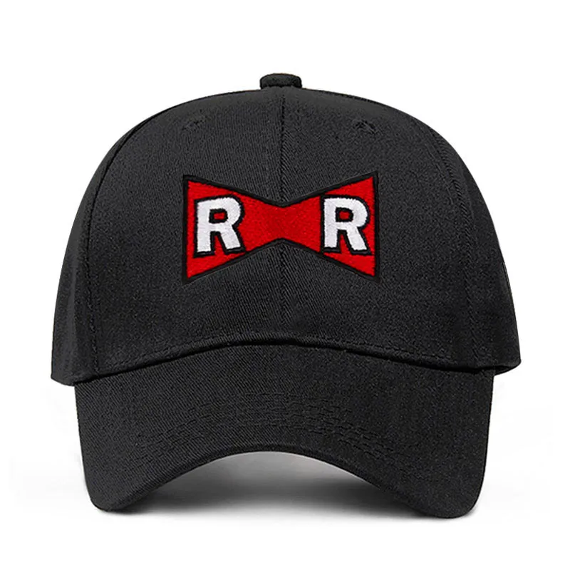 Черный Мужская шляпа, бейсбольная кепка Dragon Ball Dr. Gero Dad Hat хлопок красная лента армейская деликатная кепки с надписью Нет структуры шляпа - Цвет: Черный