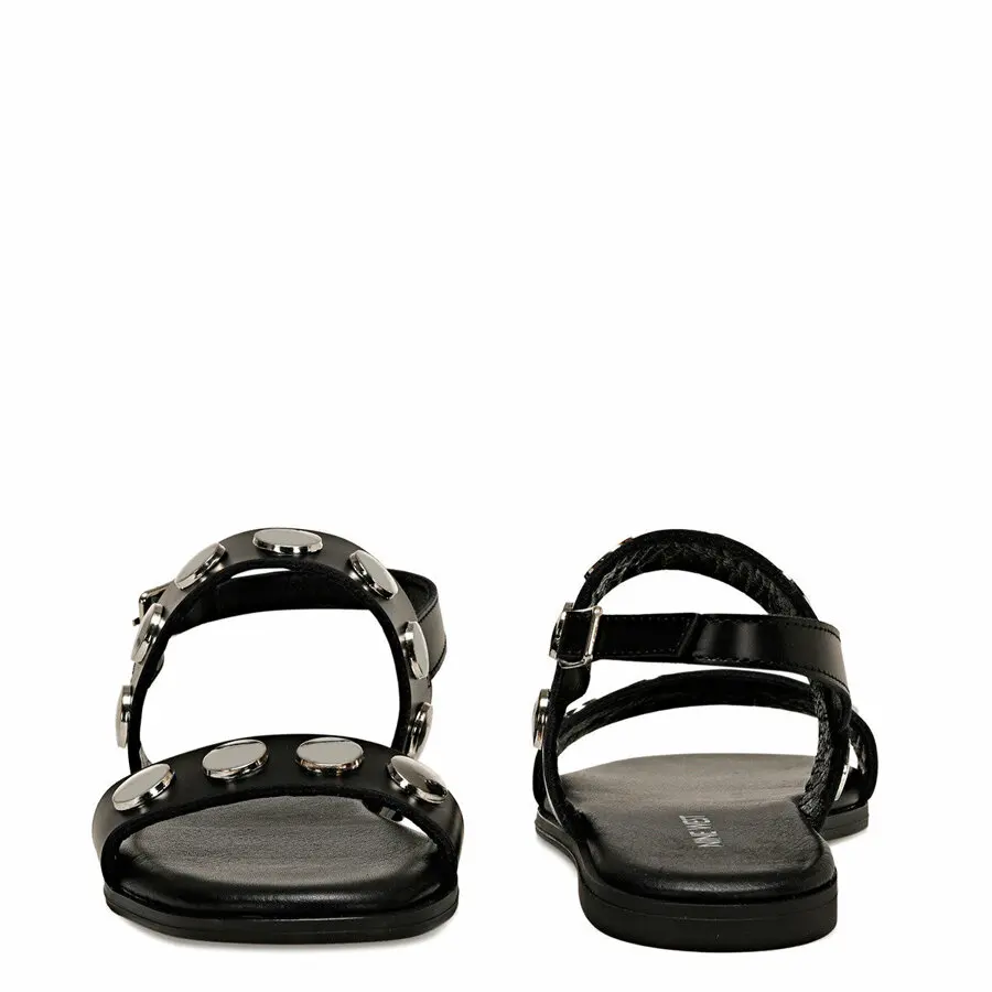 

Women Sandals Nine West Act Black Women'S Flat Sandals
