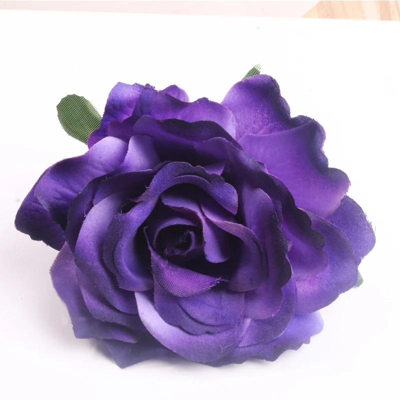 2 шт. 10 см Роза из искусственного шелка Цветок голова для дома Свадебная вечеринка