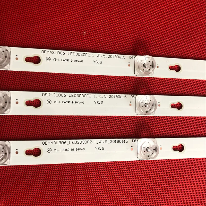 15 шт. Светодиодная подсветка для 43S303 43S403 43S305 43S405 43DP608 43UC6306 43UC6406 43U67EBC D43A810 LB4308 OEM43LB06_LED3030F2.1 вкл.