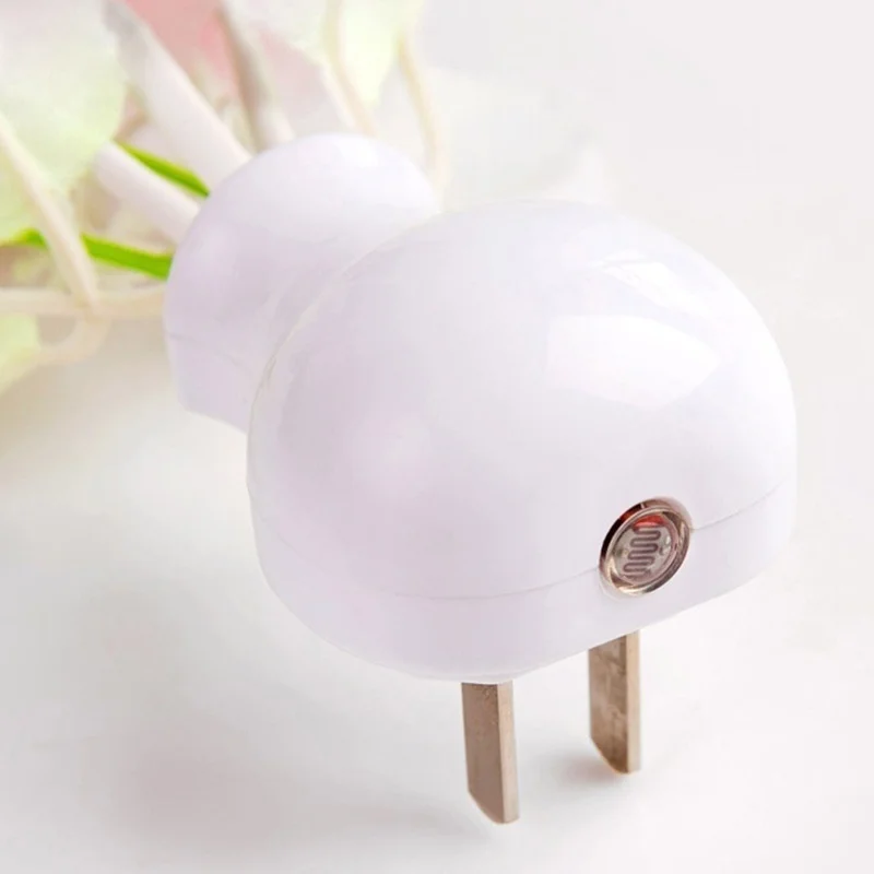 Ночсветильник светодиодный сиреневый в форме гриба романтический