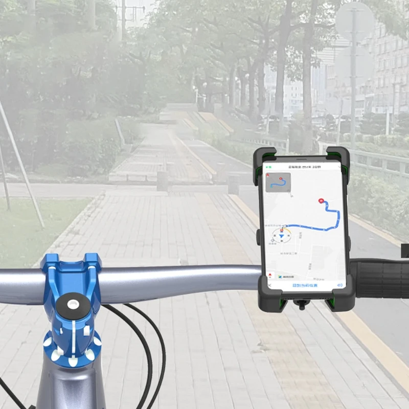 

Adjustable Bike Scooter Phone Holder Universal Clip Mount Navigation Stand