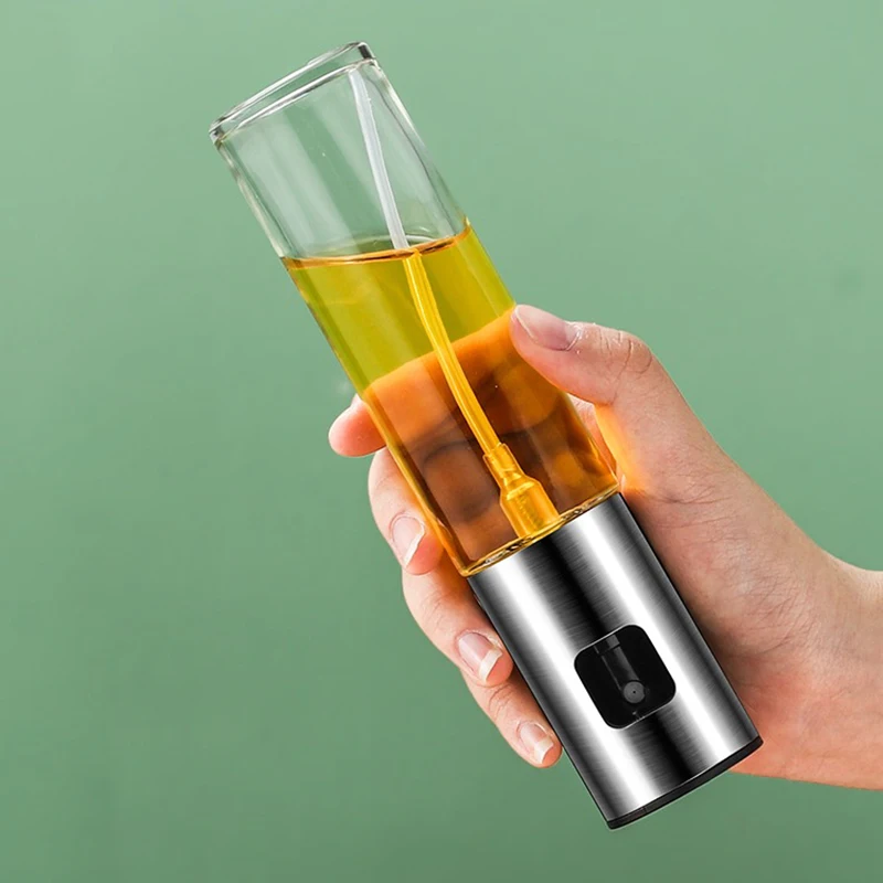 Кухонный распылитель оливкового масла из нержавеющей стали бутылка с насосом