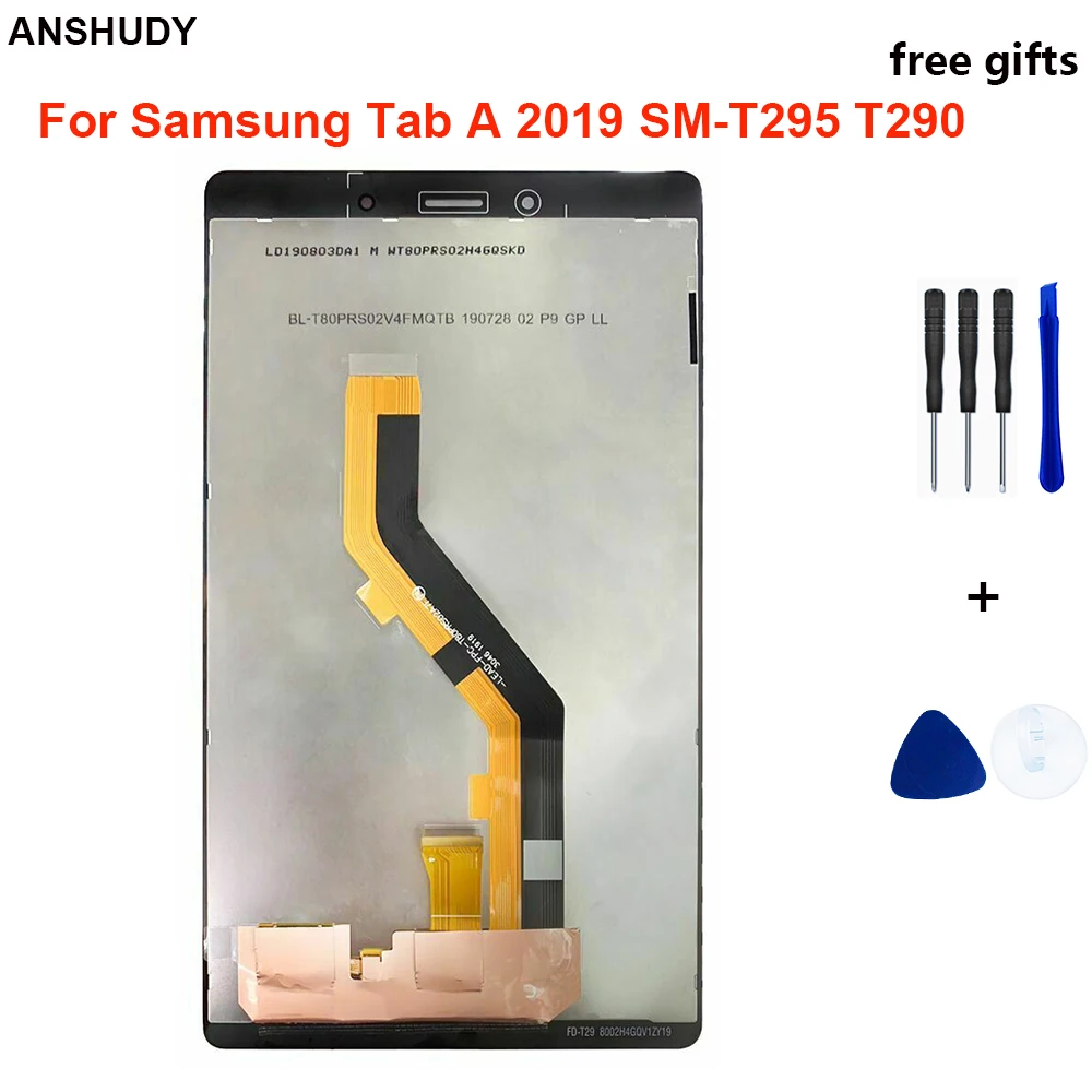 Для samsung Tab A 8 2 2019 SM T295 T290 ЖК сенсорный экран дигитайзер Замена дисплея в сборе с