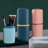portable toothbrush toothpaste holder box outdoor travel camping toothbrush storage organizer case holder bathroom mouthwash cup