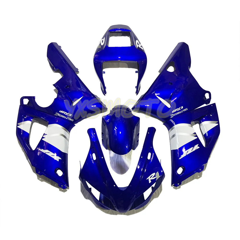 Реальные фото Обтекатели для YAMAHA YZF-R1 2000 2001 синий обтекатель комплект YZFR1 00 01 1000 YZF