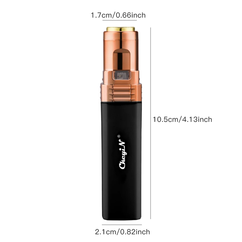 

Mini Electric Eyebrow Trimmer Instant Facial Hair Remover Waterproof Stainless Steel Head Eyebrow Shaper Low Noise Epilator Lady