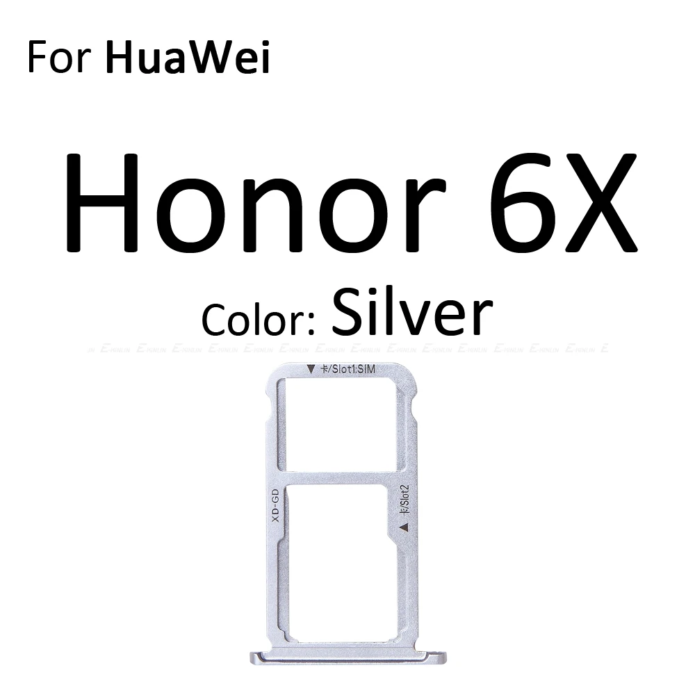 Сим-карты слот, разъем для лотка для устройства чтения sd-карт для Huawei Honor 6a 6X Micro SD Держатель для карт с разъемом контейнер Запчасти для авто