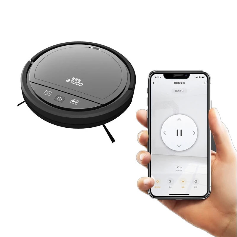

Robot Vacuum Cleaner for Home Auto Robotic Base WiFi/App Quiet Robotic Vacuum Cleaner For Home Pet Hair aspiradora robot intelig