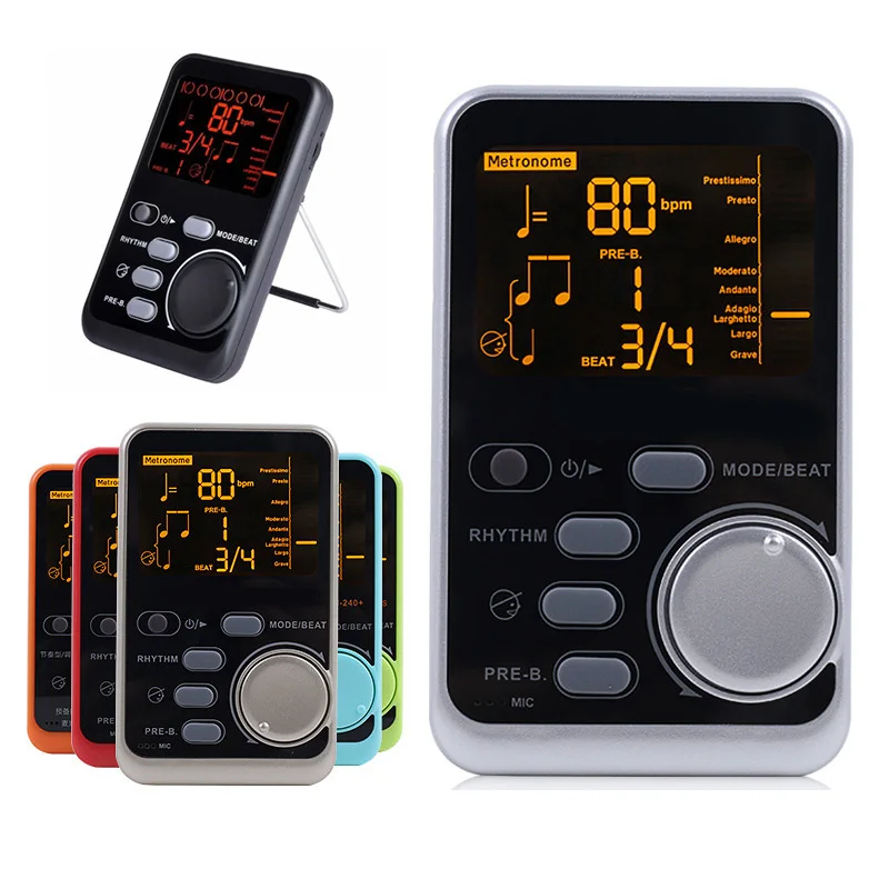 WSM-240Metro-tuner Rhythm Device Portable Electronic Metronome Universal Tuner Musical for guitar Violin Bass Musical Instrument