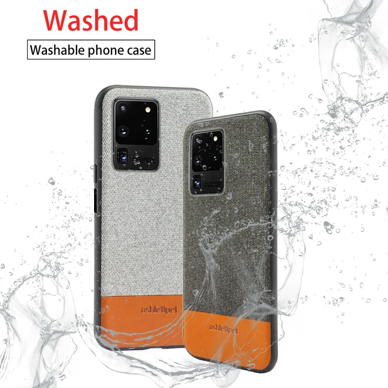 Мужской деловой тканевый Магнитный чехол LANGSIDI для samsung galaxy s20 ultra plus +