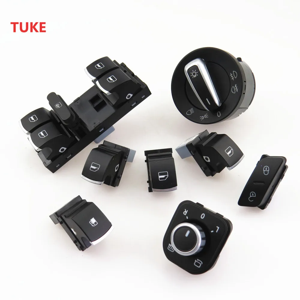 Новый хромированный переключатель RWSYPL для Golf MK5 RABBIT 5ND 941 431 A 5ND959857 5ND959855 959 565A 1KD959833B