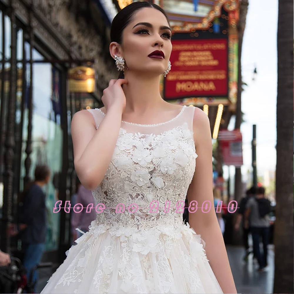 Великолепное бальное платье Свадебные платья с длинным шлейфом Vestido De Noiva Princesa
