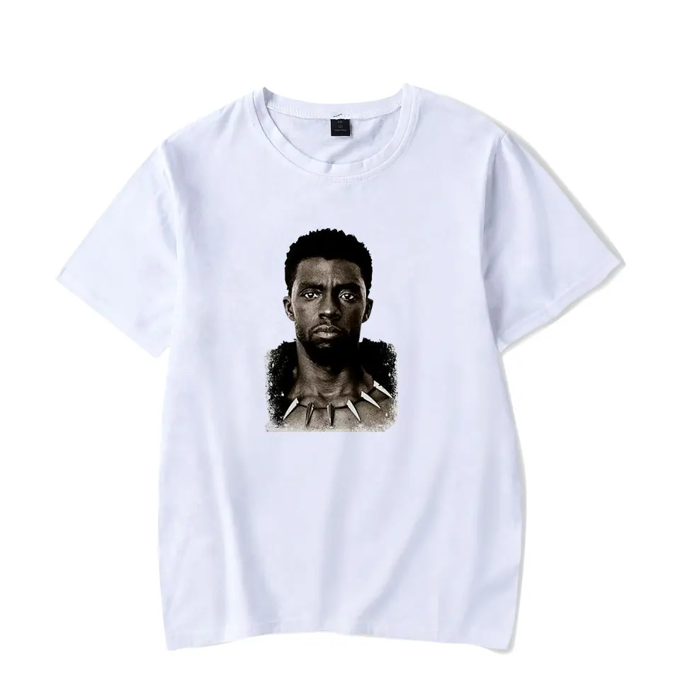 Футболка Chadwick Boseman для мужчин и женщин хлопковая тенниска в стиле Харадзюку