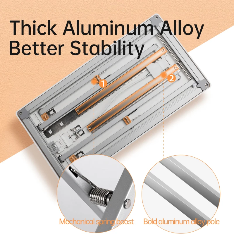 Складная регулируемая подставка для ноутбука LLANO из алюминиевого сплава стоячий