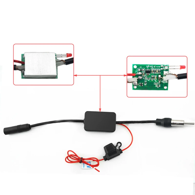 Universal 12V Auto Car Radio FM Antenna Signal Amp Amplifier Booster For Marine Vehicle Boat 330mm | Автомобили и мотоциклы