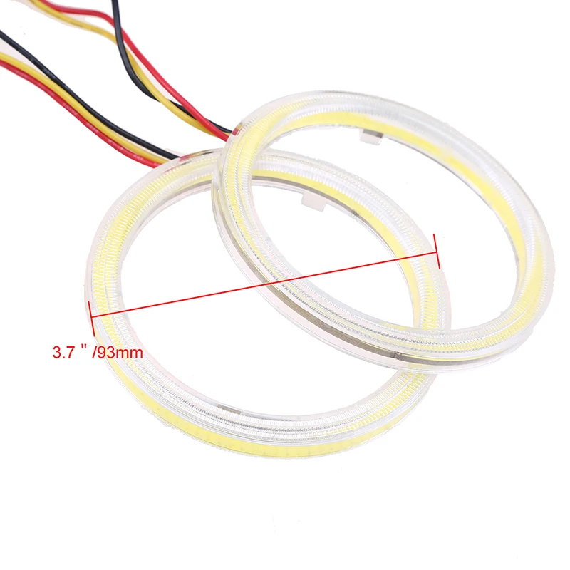 POSSBAY Ангельские глазки светодиодный COB Halo Ring автомобилей Angel Eyes DRL Габаритные огни