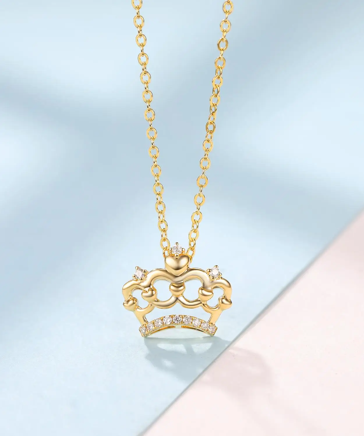 Ожерелье с бриллиантами ZOCAI Fine 18K Корона чокер ювелирные изделия подвеска