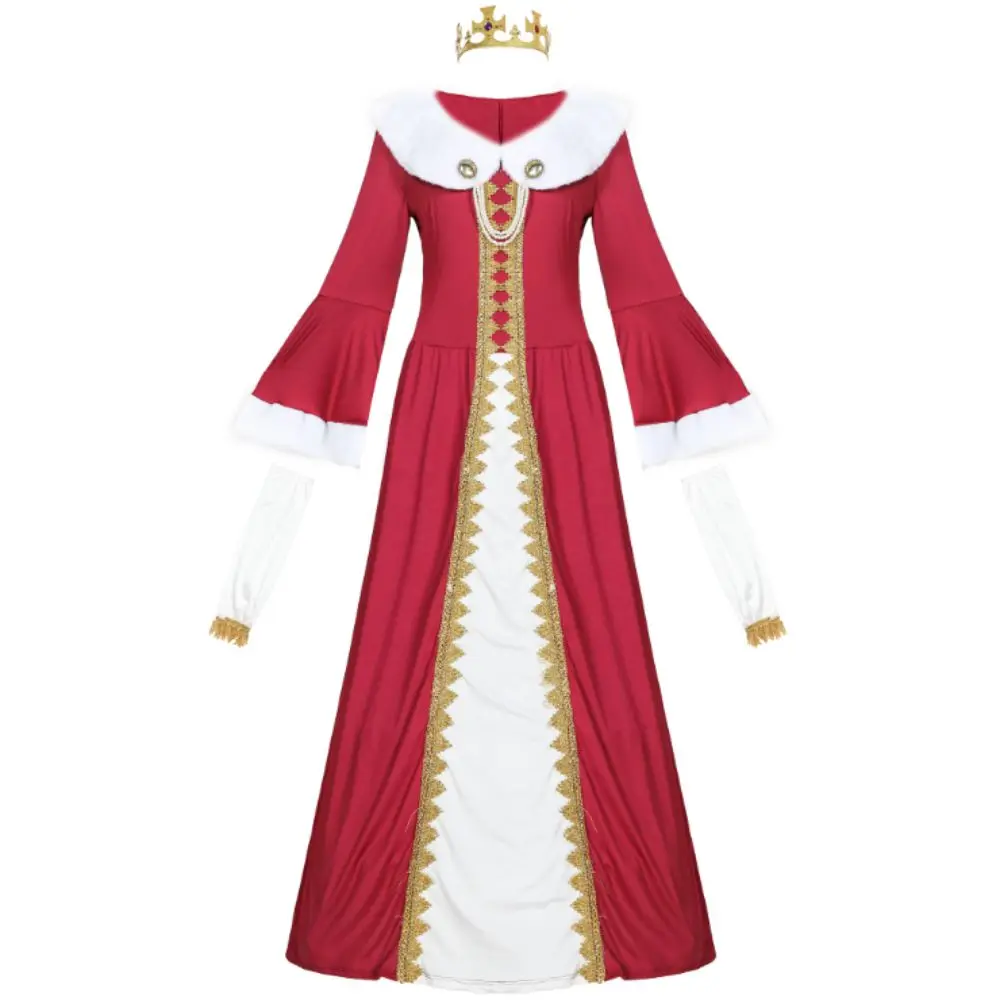 Рождественский костюм королевы и короля Британский большого размера одежда для