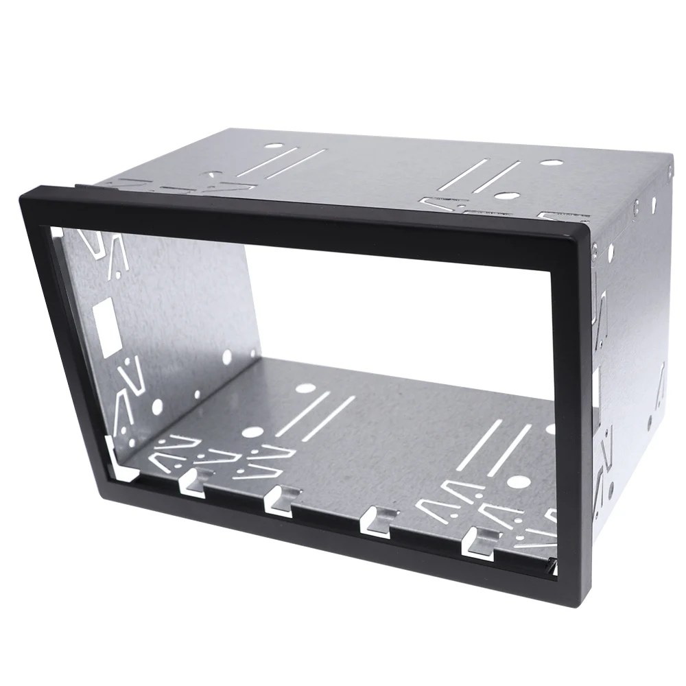 100mm Double Din 2 Universal Mounting Fascias Cage for VW Series Jetta Chico Golf Bora Polo MK3 MK4 DVD Fitting Frame Kits | Автомобили и