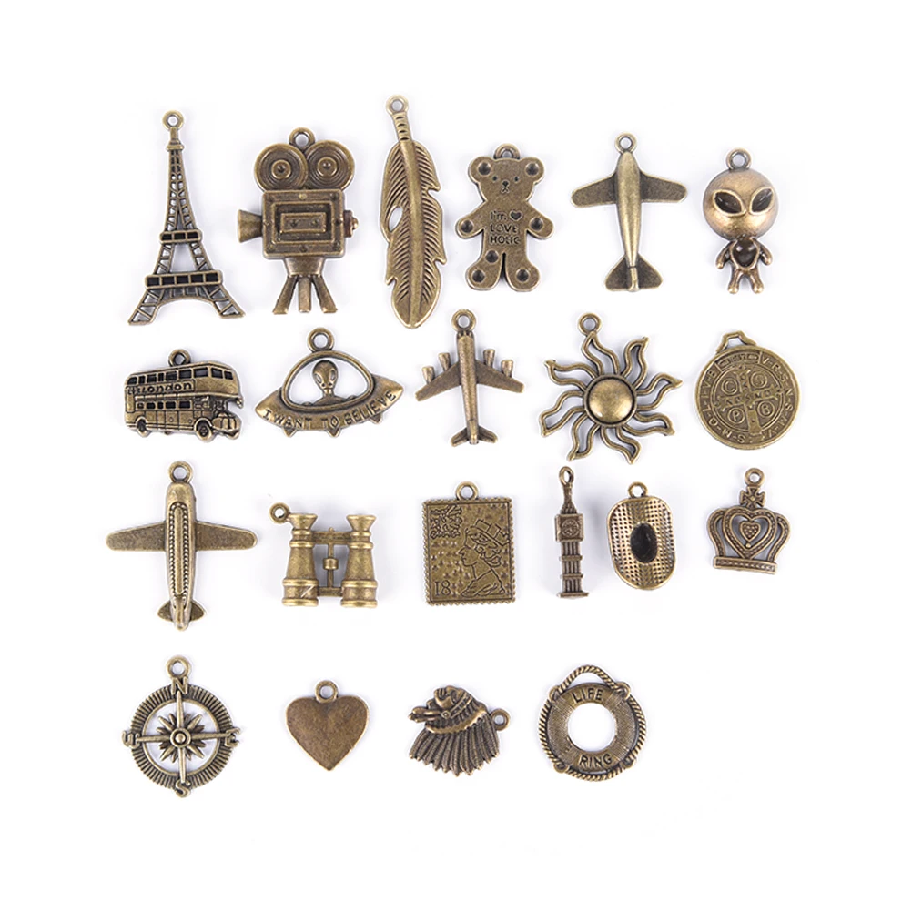 

Creative Hanging Drop Pendant Bookmark decoration Leather Notebook Accessory Metal Charm Vintage diary journay ZMONH