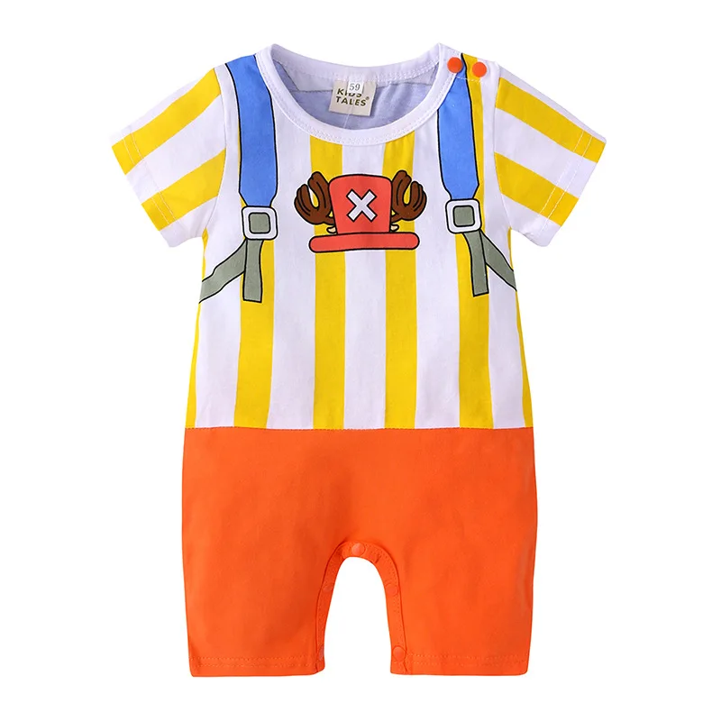 Summer Baby Rompers Japanese Anime Cosplay Girls Clothing Newborn Boys Costumes Short Sleeve Toddler Clothes Infant Jumpsuits | Детская