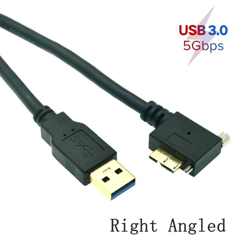 Кабель USB 3 0 a-b Micro B угловой 90 градусов вправо влево вверх вниз со стопорными