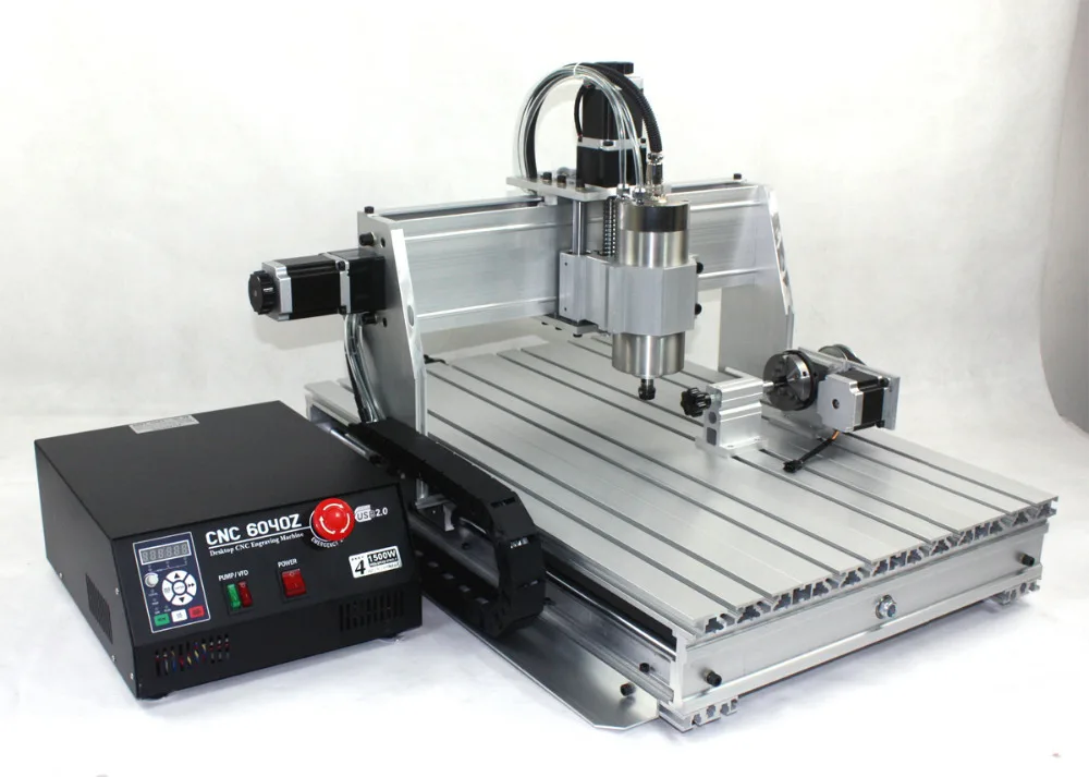EU Free VAT 4 axis CNC 6040 2200w 2.2KW USB port Mach3 Router / Milling Machine Engraver Engraving 220V/AC | Инструменты