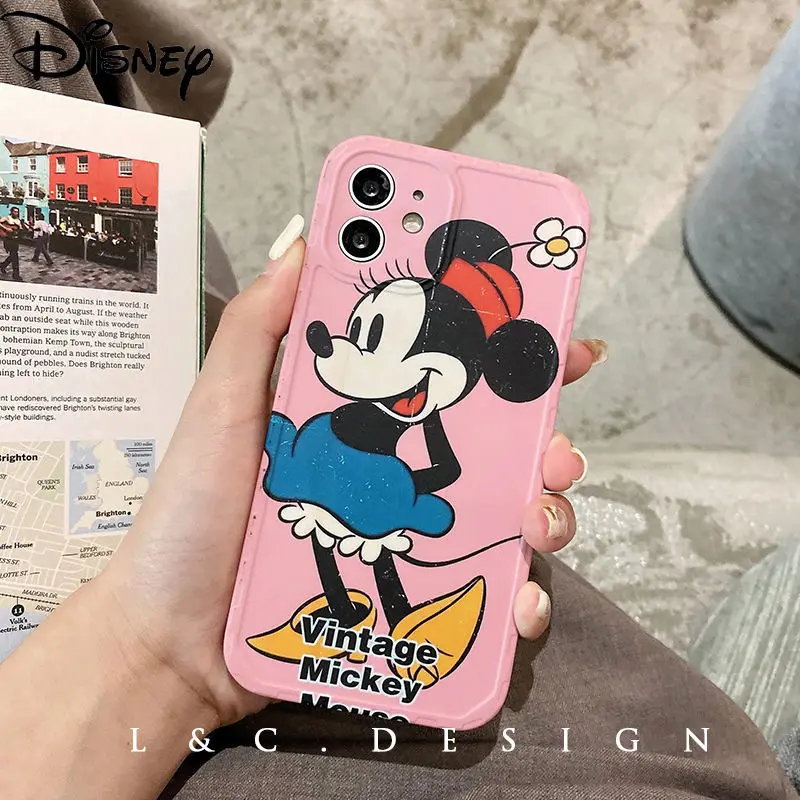 

Disney cute cartoon Mickey Minnie original phone case for iPhone 7/8P/X/XR/XS/XSMAX/11/12Pro/12Phone Couple Case Cover
