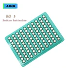 500 шт. кнопочный аккумулятор 1,5 в AG3 LR41 SR41 литиевый кнопочный Аккумулятор для часов игрушка-фонарик батарея для часов