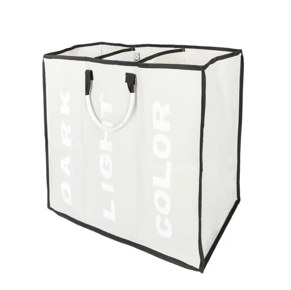 Портативный Три решетки большой емкости Прачечная свет для корзины серый|Сумки