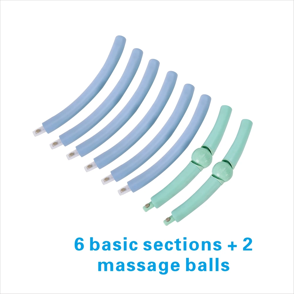 

8 Parts Detachable Sport Fitness Circle Aro Fitness Training Gym At Home EVA Massage Waist Ring Weight Loss Hulla Circle 2021