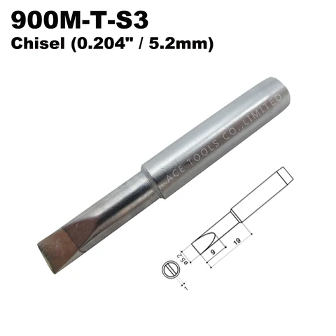 5 шт., наконечники для паяльника 900M-T-S3, 5,2 мм