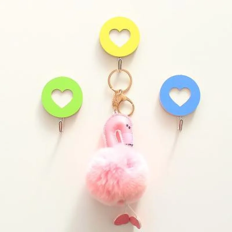 

Korean-style Cartoon Convenient Wall Hook Wall Hook Strong Adhesive Dormitory Cute Adhesive Wardrobe Hanging behind the Door Dec