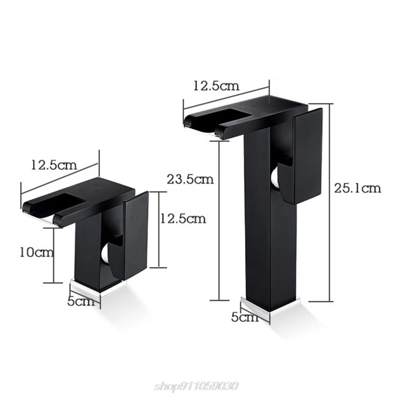 

Bathroom Waterfall Led Basin Faucet Glass Waterfall Brass Made Basin Faucet Bathroom Mixer Tap Deck Mounted A22 21 Dropship