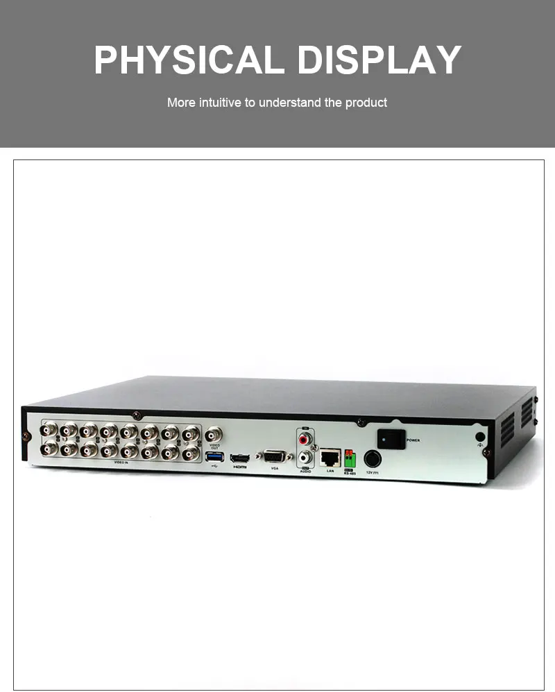 Hikvision Оригинальная английская версия Turbo HD DVR DS-7216HQHI-K2 16ch 4MP HDTVI/HDCVI/AHD/CVBS сигнал HDMI выход до 4K