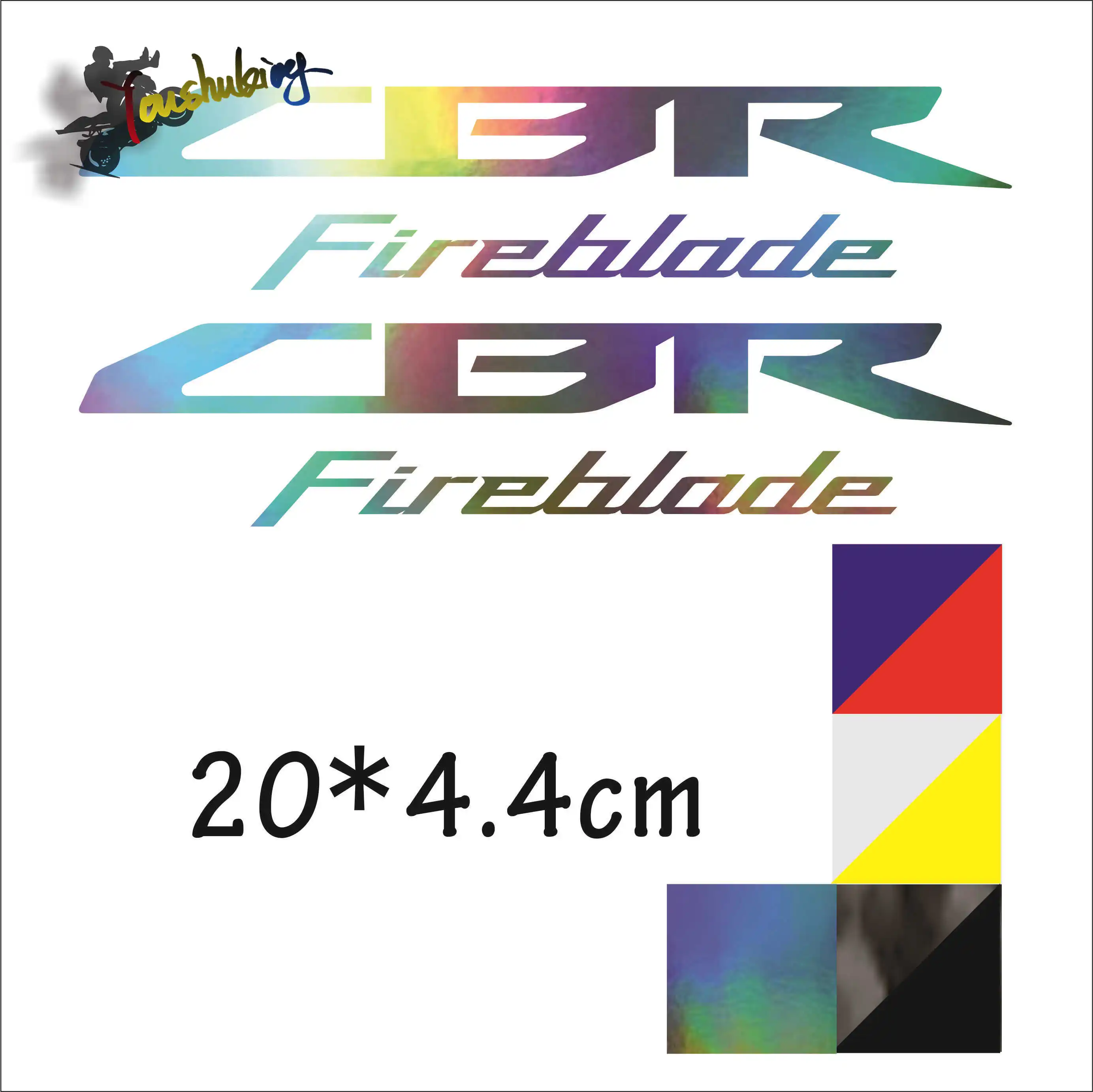 

hot sale Motorcycle Carbon black laser color reflective helmet sticker fit for CBR 1000RR Fireblade