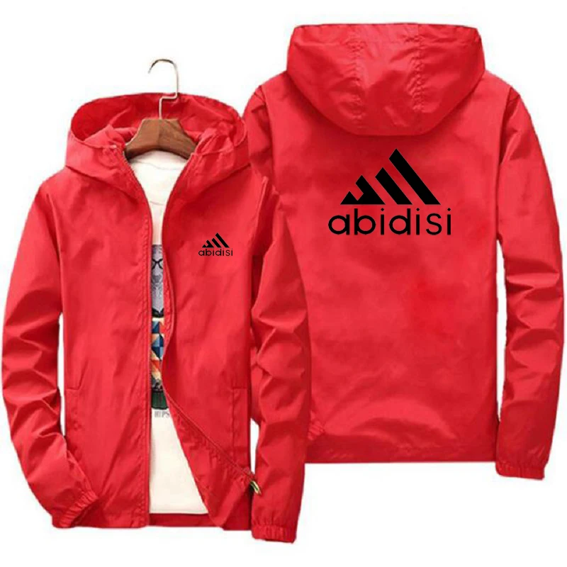 

Spring and Autumn Hot Brand Young Men's Hooded Jacket Outdoor High Quality Fashion Thin Hip Hop Zip Jacket 6XL 7XL