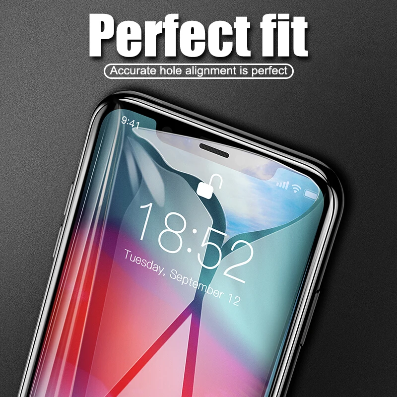 500D полное покрытие защитное стекло для iPhone 11 Pro XS Max X XR Защита экрана для iPhone 7 6 8 Plus 5 6s закаленное стекло