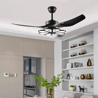 52 inch ceiling lamp fan remote control for household decoration room electric fan dc ceiling lamp remote control