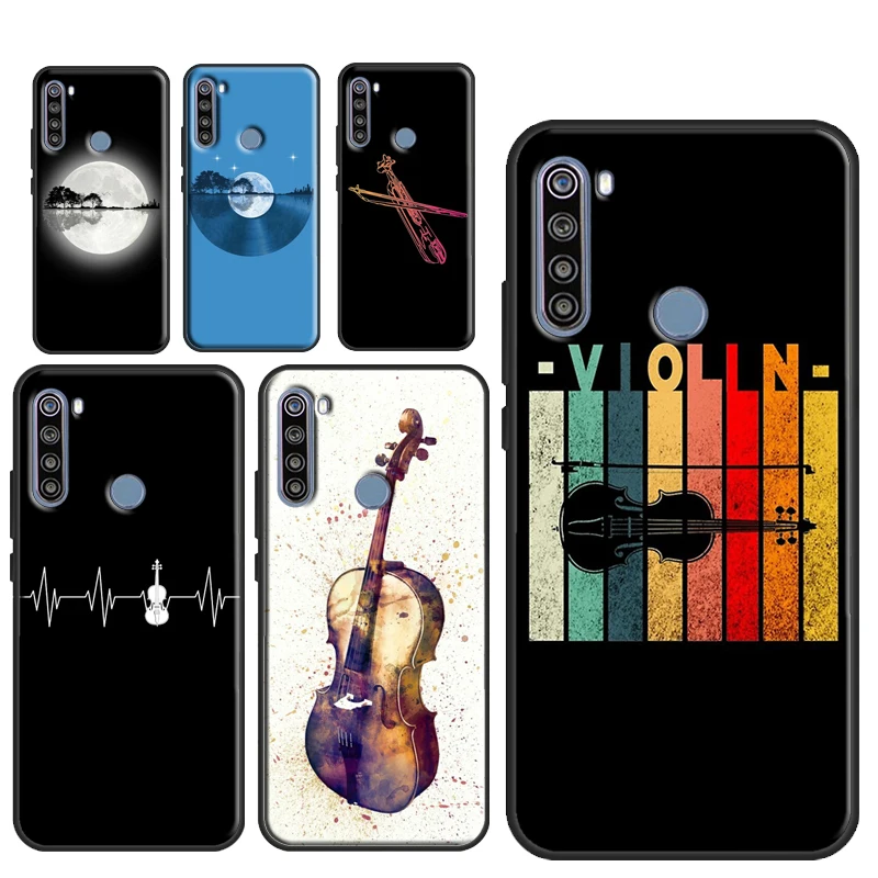 Музыкальный Виолончель скрипки футляр для Xiaomi Redmi примечание 9 Pro 7 8 9S Note Funda 9C 9A 8A