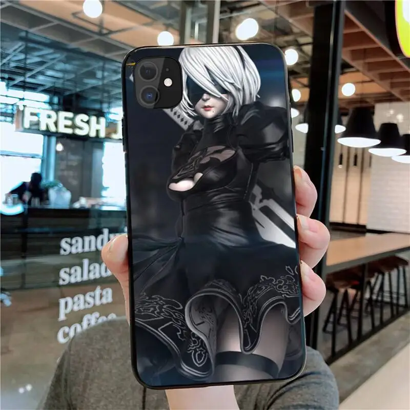 YJZFDYRM Nier Automata мягкий чехол для телефона iPhone 11 pro XS MAX 8 7 6 6S Plus X 5S SE 2020 XR чехол|Бамперы|