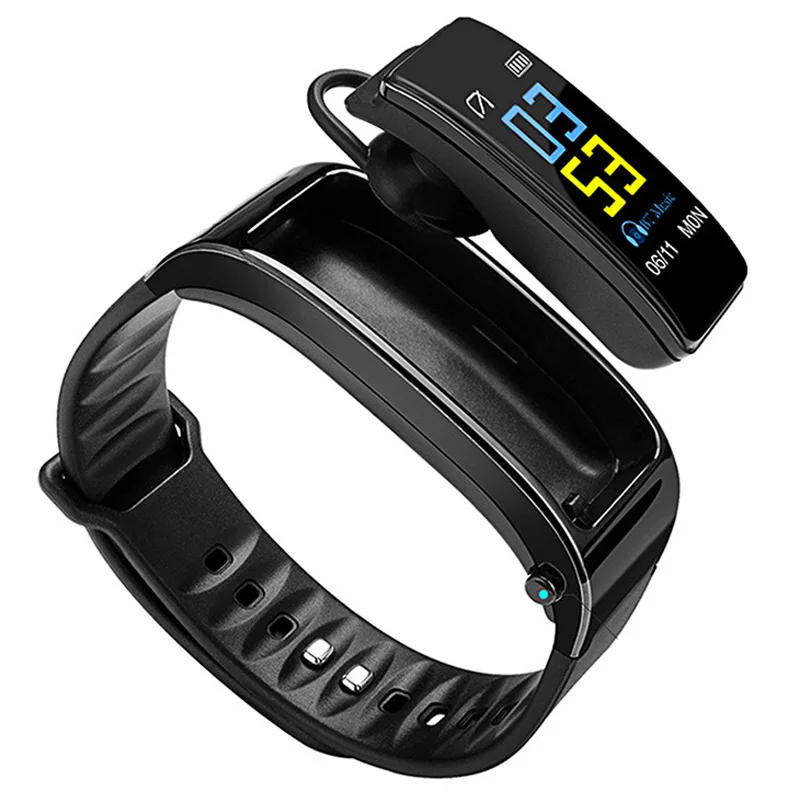 Модный Bluetooth Y3 гарнитура Talk умный Браслет пульсометр спортивные Смарт часы