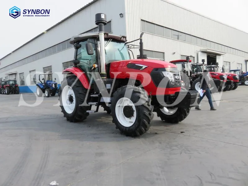 Мини 130HP 4WD колесный трактор фотооборудование б/у фермерское многофункциональное