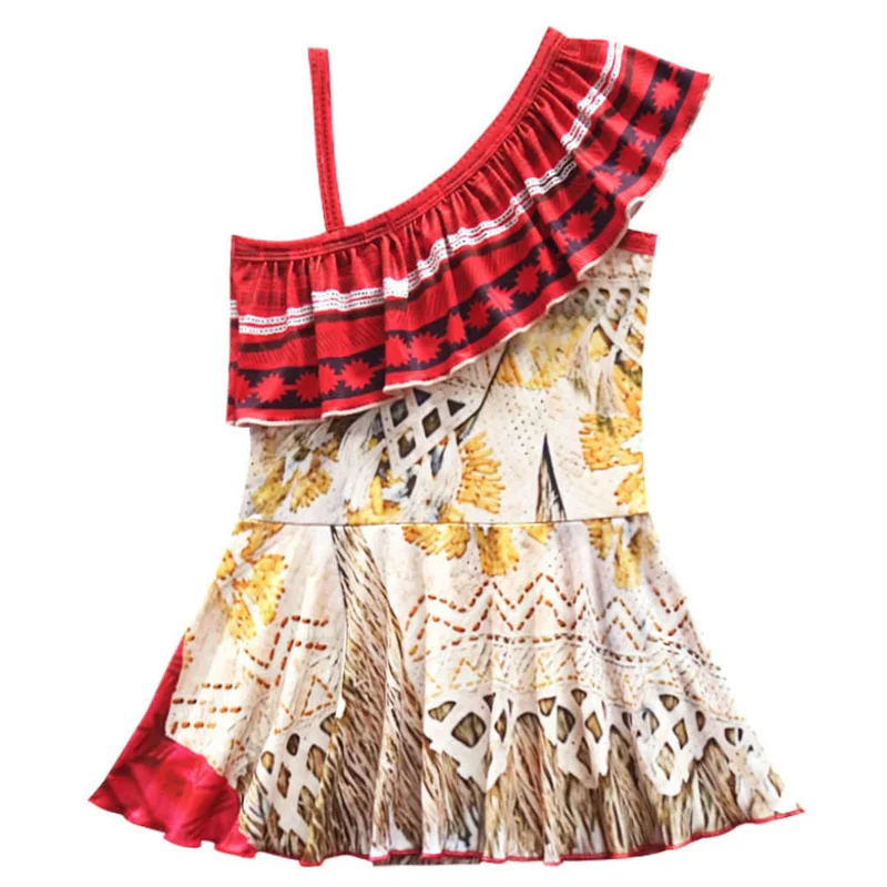 Купальный костюм для девочек 2020 Моана цельные купальные костюмы детское бикини с