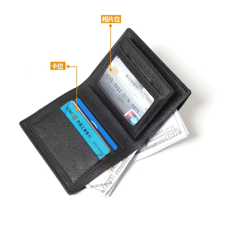 WORD OF HONOR Short Wallets High Quality PU Leather Casual Teenagers Coin Purse Unisex Black Student Notecase Fans Gift |