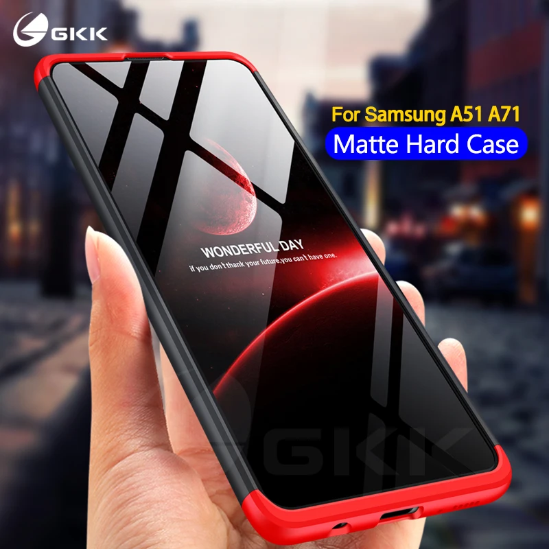 

GKK Plastic Matte protection Case For Samsung A51 A71 Case All-included Shockproof Hard Cover for Samsung galaxy A51 A71 Coque