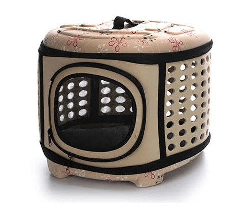 EVA Pet сумка портативный кошка пакет складной Pet Outpack набор для собаки; Домашние животные рюкзак - Цвет: Apricot L