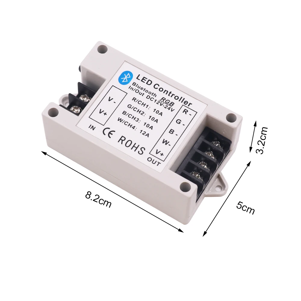Bluetooth-Контроллер DC12-24V RGBW с 24 клавишами ИК-пульт ДУ 42A BT контроллер для